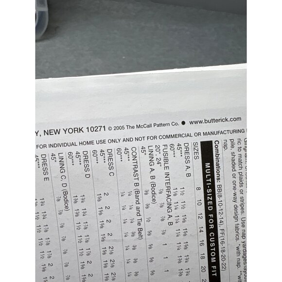 Butterick B4443 Dress Sewing Pattern Size 8 10 12 14 16 18 20 22 Uncut 2005 - Picture 3 of 5